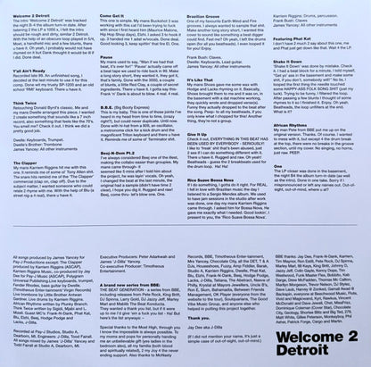 Jay Dee AKA J Dilla : Welcome 2 Detroit Instrumental (2xLP, Album, RE, S/Edition)