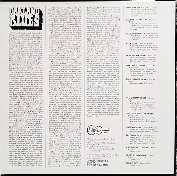 Various : Oakland Blues (LP, Comp)