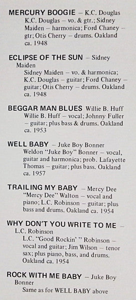 Various : Oakland Blues (LP, Comp)
