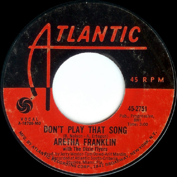 Aretha Franklin : Don't Play That Song / Let It Be (7", Single, MO )