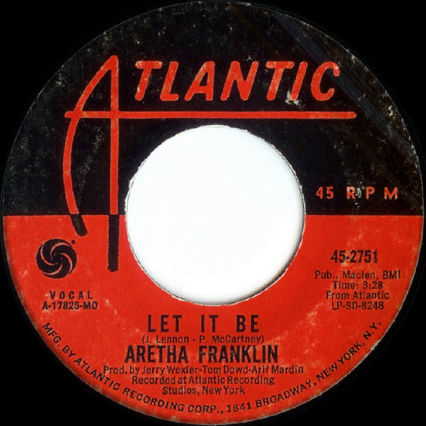 Aretha Franklin : Don't Play That Song / Let It Be (7", Single, MO )