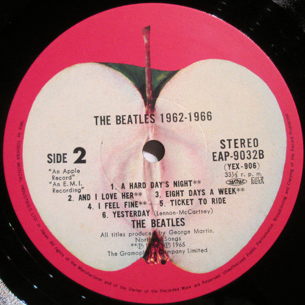 The Beatles = ザ・ビートルズ* : 1962-1966 = 1962年〜1966年 (2xLP, Album, Comp, RP)