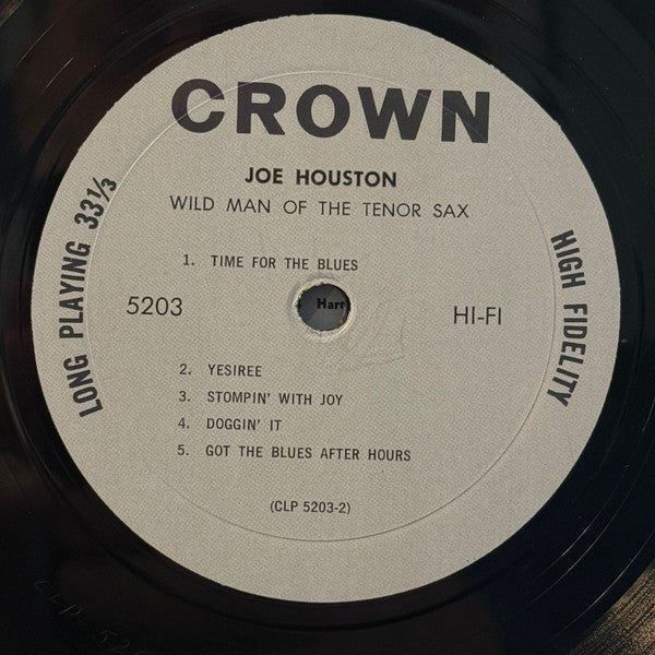 Joe Houston : Wild Man Of The Tenor Sax (LP, Mono, RE)