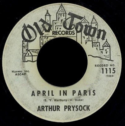 Arthur Prysock : When I Fall In Love / April In Paris (7", Single)