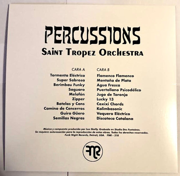 Saint Tropez Orchestra : Percussions (LP, Album, RM)