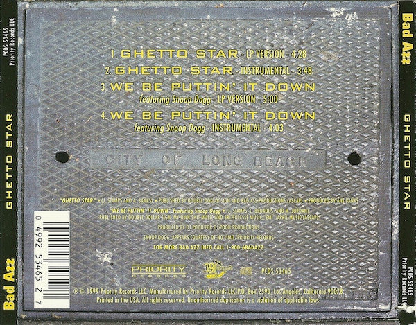 Bad Azz : Ghetto Star (CD, Single)
