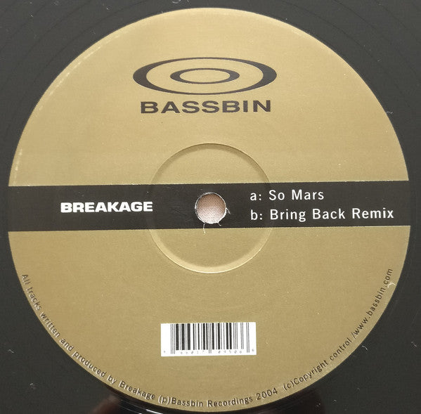 Breakage : So Mars / Bring Back (Remix) (12")