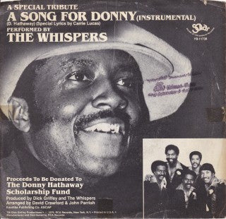 The Whispers : A Song For Donny (7", Single)