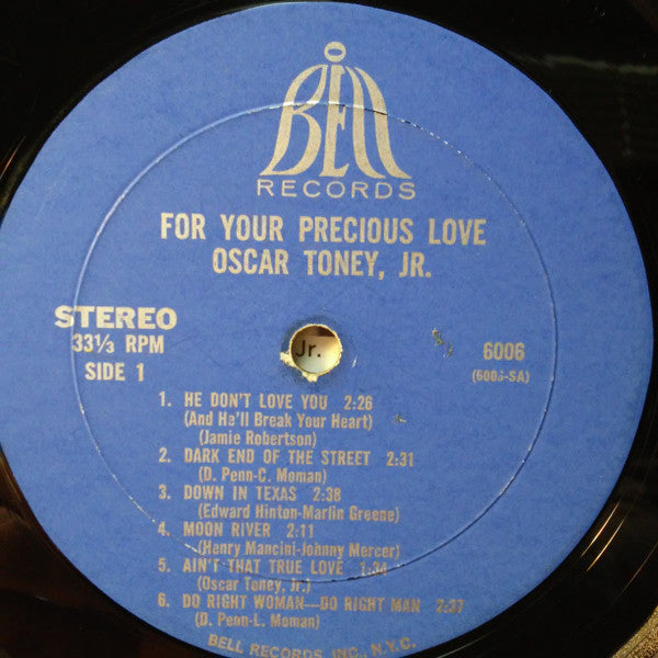 Oscar Toney Jr. : For Your Precious Love (LP, Album, Mon)
