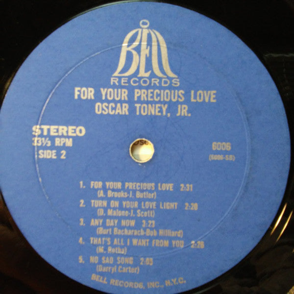 Oscar Toney Jr. : For Your Precious Love (LP, Album, Mon)