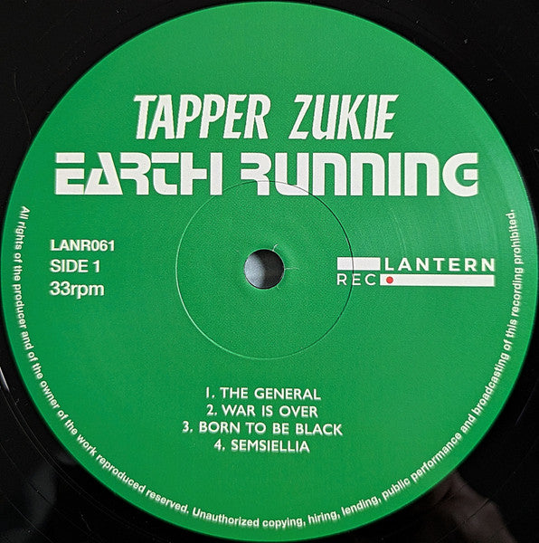 Tapper Zukie : Earth Running (LP, Album, Ltd)