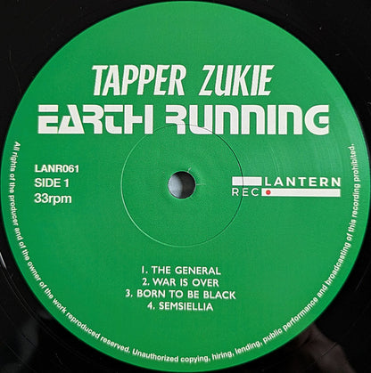 Tapper Zukie : Earth Running (LP, Album, Ltd)