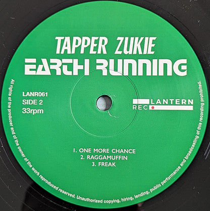 Tapper Zukie : Earth Running (LP, Album, Ltd)