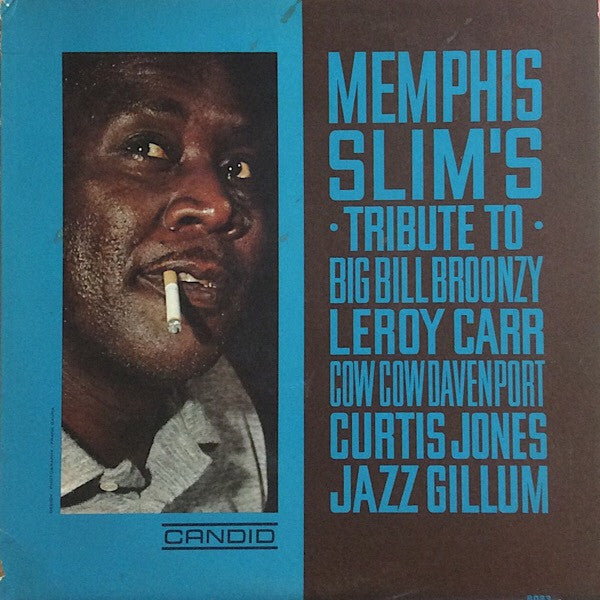 Memphis Slim : Memphis Slim's Tribute To Big Bill Broonzy, Leroy Carr, Cow Cow Davenport, Curtis Jones, Jazz Gillum (LP, Album, Mono)