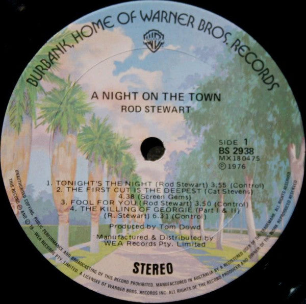 Rod Stewart : A Night On The Town (LP, Album)