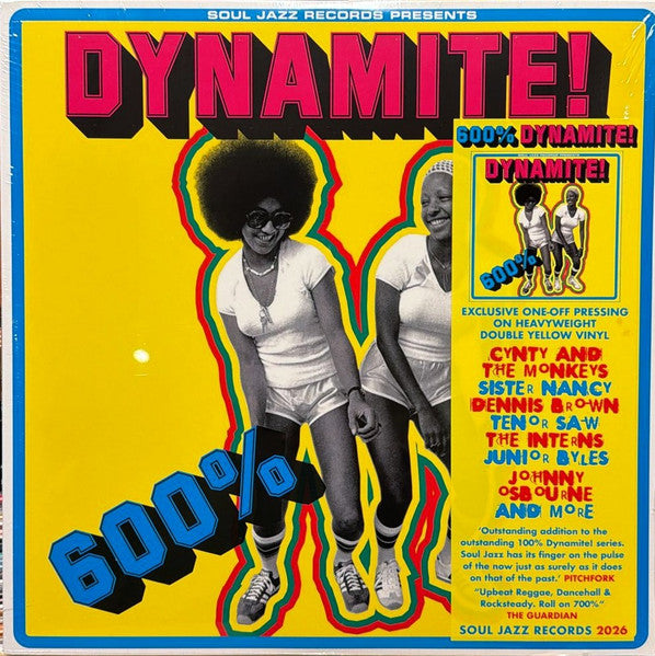 Various : 600% Dynamite! (2xLP, Comp, Ltd, RE, Yel)