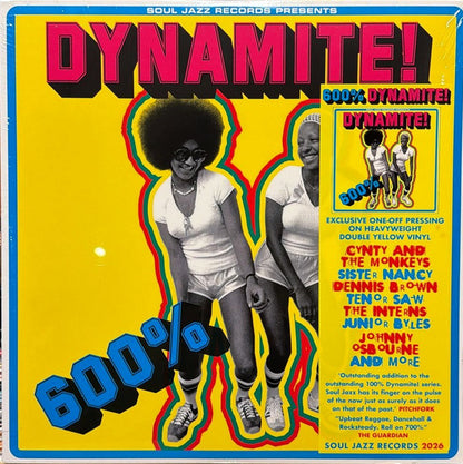 Various : 600% Dynamite! (2xLP, Comp, Ltd, RE, Yel)