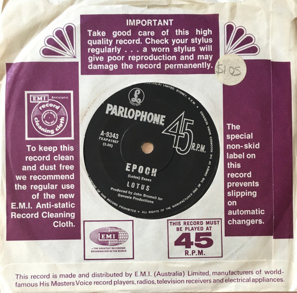 Lotus (24) : Lotus I (I'll Be Gone) / Epoch (7", Single)