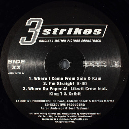 Various : 3 Strikes - Original Motion Picture Soundtrack (2xLP, Comp)