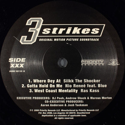Various : 3 Strikes - Original Motion Picture Soundtrack (2xLP, Comp)