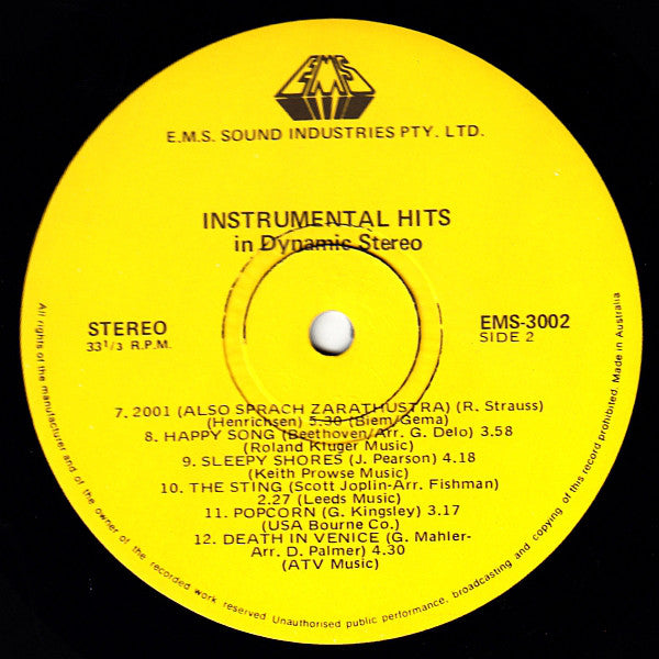 Unknown Artist : Instrumental Hits In Dynamic Stereo (LP)