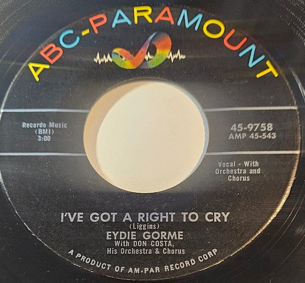 Eydie Gorme* : Soda Pop Hop / I've Got The Right To Cry (7", Single)