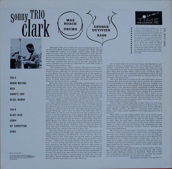 Sonny Clark Trio : Sonny Clark Trio (LP, Album, RE, Yel)