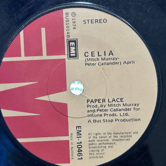 Paper Lace : Billy - Don't Be A Hero (7", M/Print)