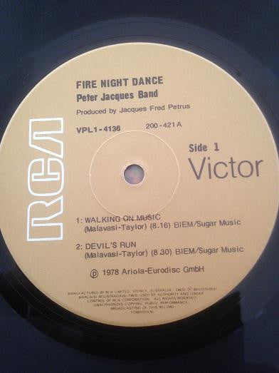 Peter Jacques Band : Fire Night Dance (LP, Album)