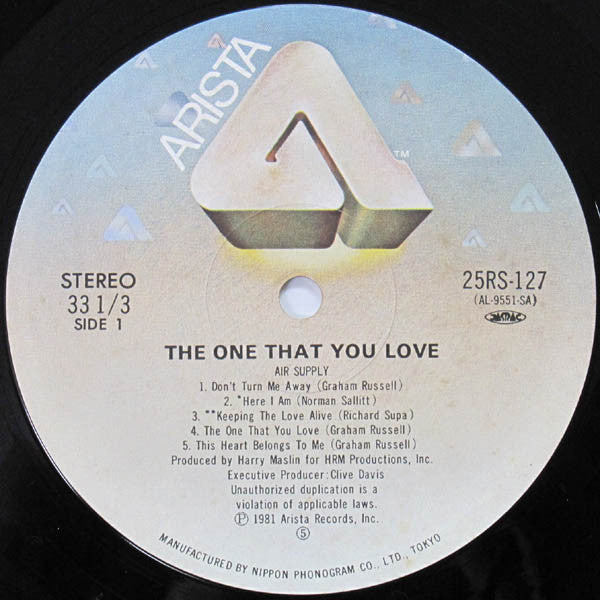 Air Supply : The One That You Love (LP, Album)