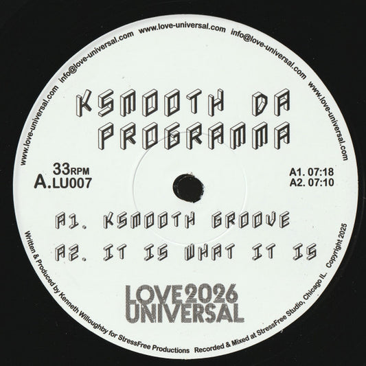 Ksmooth Da Programma : Ksmooth Groove (12")