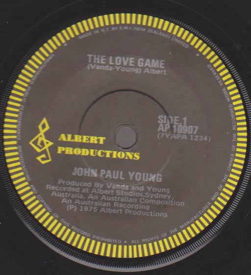 John Paul Young : The Love Game (7")