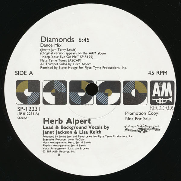 Herb Alpert : Diamonds (12", Promo)