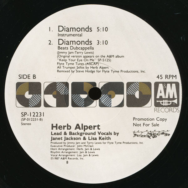 Herb Alpert : Diamonds (12", Promo)