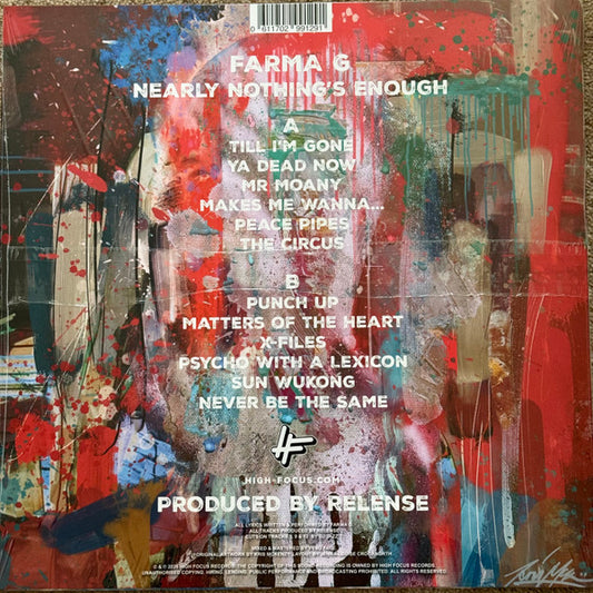 Farma G : Nearly Nothing's Enough (LP, Album, Ltd, Pai)