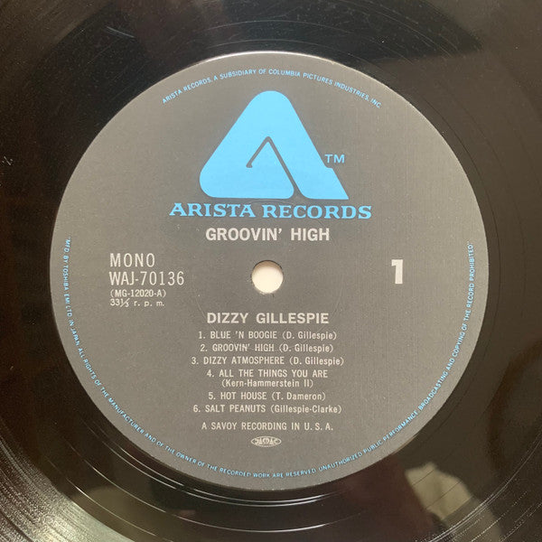 Dizzy Gillespie : Groovin' High (LP, Comp, Mono, RE)