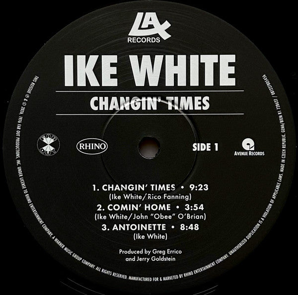 Ike White : Changin' Times (LP, Album, RSD, Ltd, RE, RM, 50t)