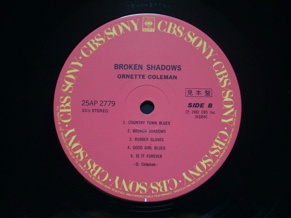 Ornette Coleman : Broken Shadows (LP, Album, Promo)