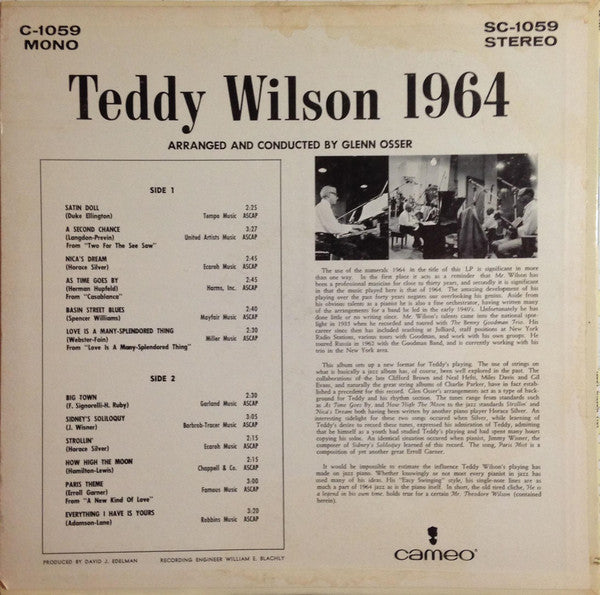 Teddy Wilson : Teddy Wilson 1964 (LP, Album)