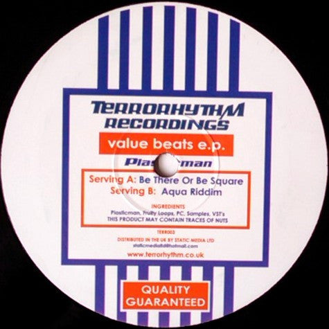 Plasticman : Value Beats E.P. (12", EP)