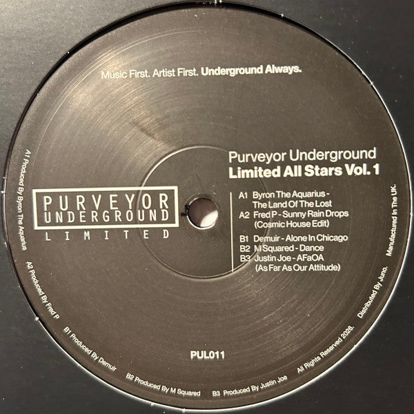Various : Purveyor Underground Limited All Stars Vol. 1 (12", EP)