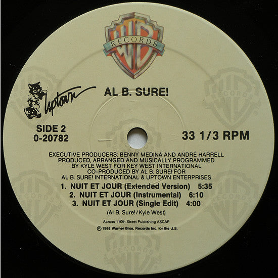 Al B. Sure! : Nite And Day (12", Maxi)