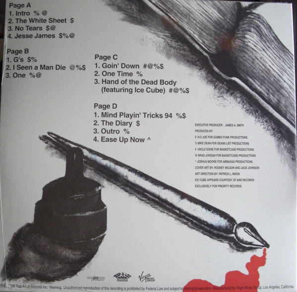 Scarface (3) : The Diary (2xLP, Album, RE, RM, Red)