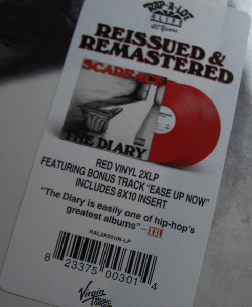 Scarface (3) : The Diary (2xLP, Album, RE, RM, Red)