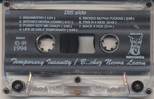 Temporary Insanity : B..chez Nevva Learn (Cass, Album)