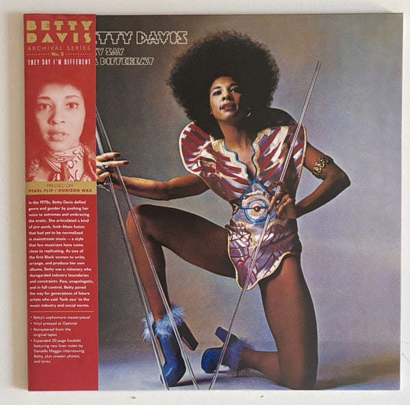 Betty Davis : They Say I'm Different (LP, Album, RE, RM, Pea)