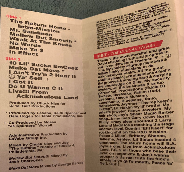 Three Times Dope : Live From Acknickulous Land (Cass, Album)