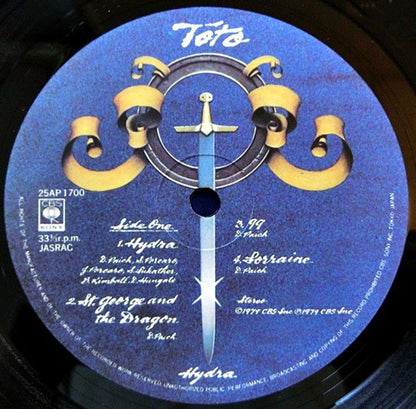 Toto : Hydra (LP, Album, Gat)