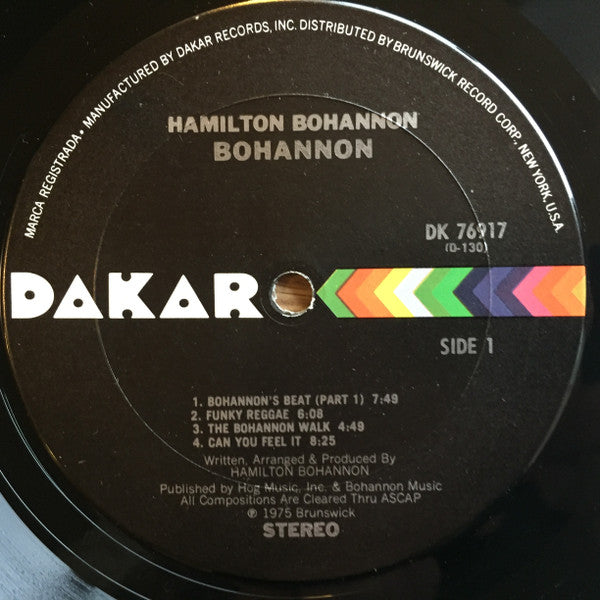 Bohannon* : Bohannon (LP, Album, Pit)