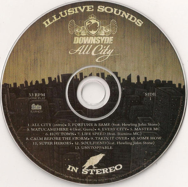 Downsyde : All City (CD, Album)